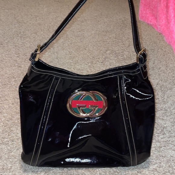 Gucci vintage patent shoulder bag - Picture 2 of 12